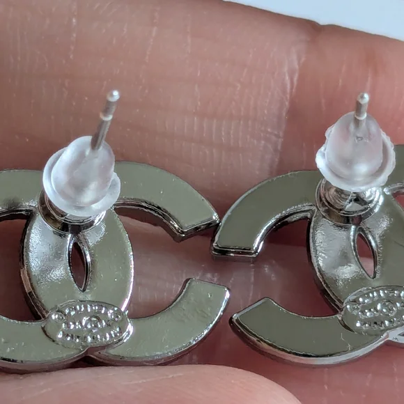 Chanel Silver Earrings - Picture 5 of 5